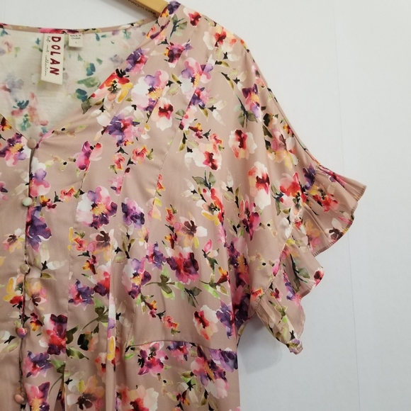 Anthropologie Dolan Left Coast Mitzi Blouse Top Size Large - Picture 4 of 10